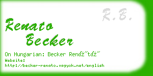 renato becker business card